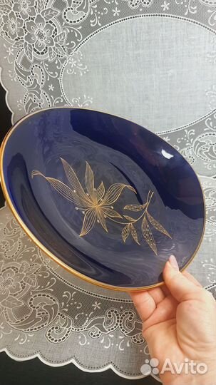 Блюдо Кобальт Weimar Германия