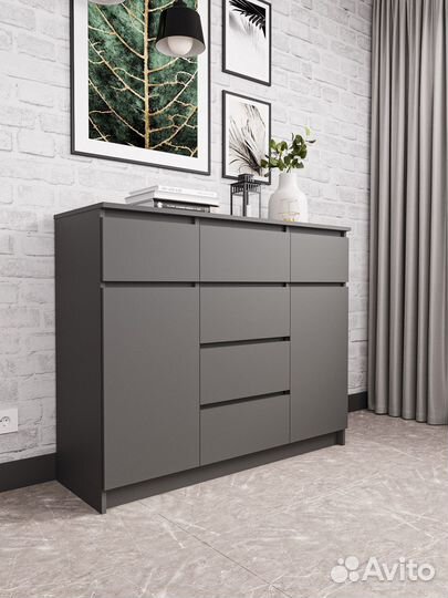 Комод Мори мк 1200.4 Графит