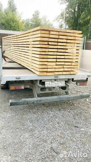 Доска обрезная 40х150х6000мм