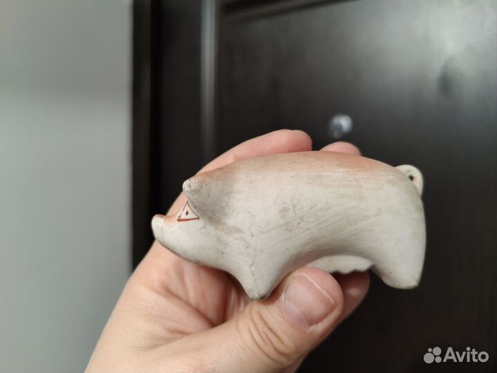 Статуэтка поросёнок свинка фарфор СССР бисквит