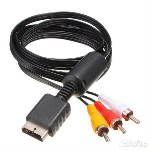 Оригинальный композитный AV кабель для PS2 и PS3