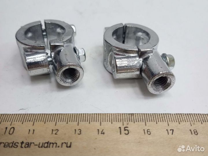 Кронштейны крепления зеркал М8 Хром (пара)