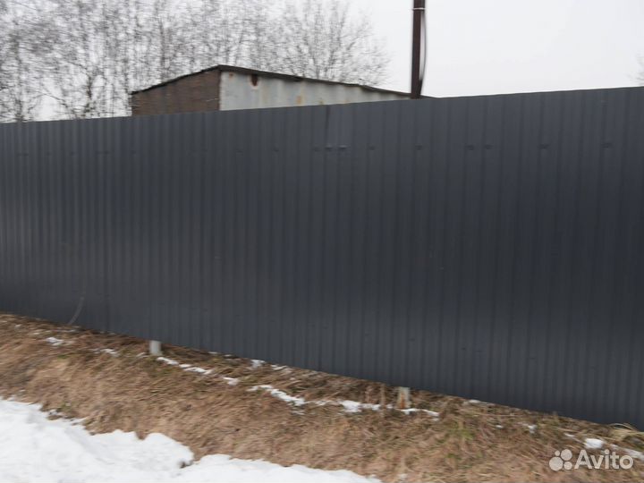 Заборы из профнастила под ключ