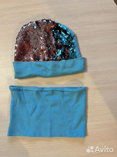 Комплект шапка и шарф для девочки