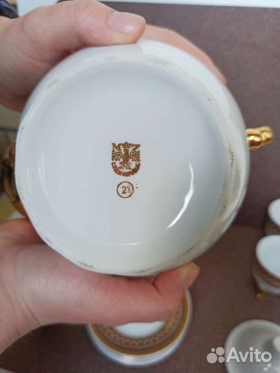 Кофейный сервис из чешского фарфора