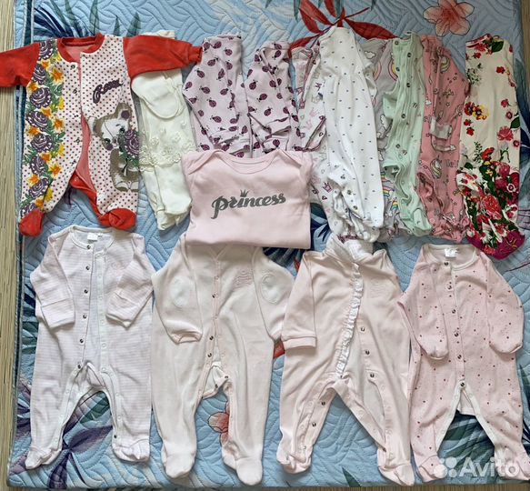 Одежда для новорожденных девочек 50 56