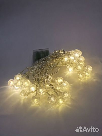 Гирлянда шарики с пузырьками