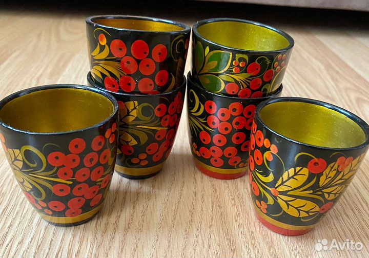 Рюмки, стопки хохлома
