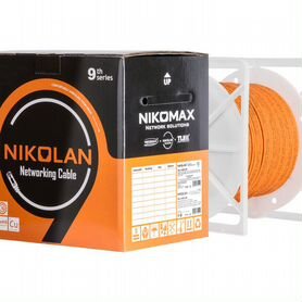 Кабель U/UTP 5e кат. 4 пары nikolan NKL 9100C-OR