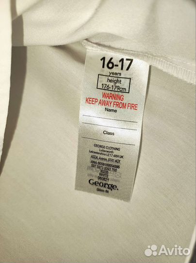 Рубашки новые 164,170,176 George