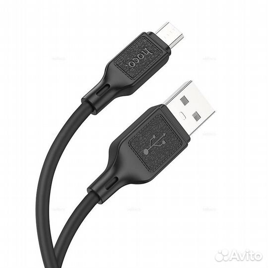 Кабель hoco X90 micro-USB 1m Silicone (Black)