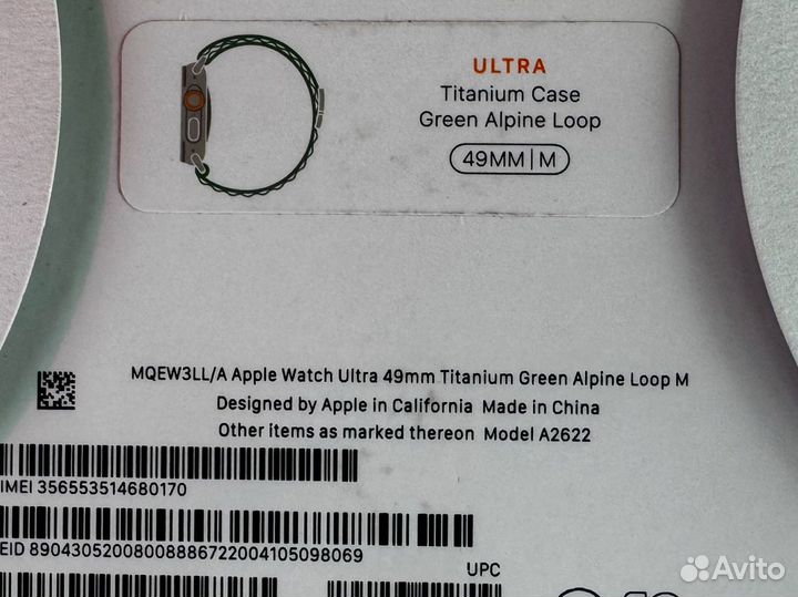 Apple watch ultra Green новые