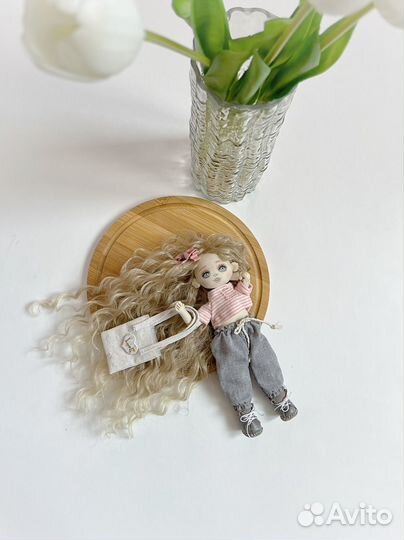 Эко кукла с набором одежды