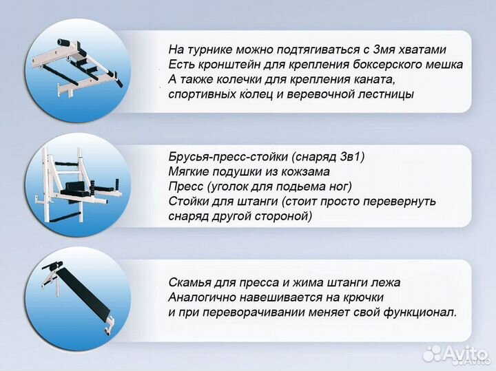 Шведская стенка 7в1 - выберите свой комплект