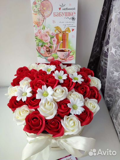 Букет из мыльных роз