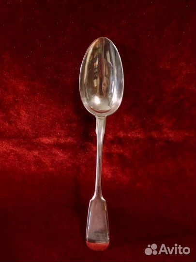 Антикварная серебряная ложка, Казанское клеймо,84п
