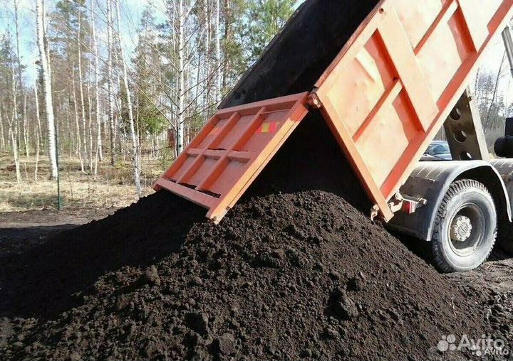 Чернозём торф навоз перегной земля с доставкой