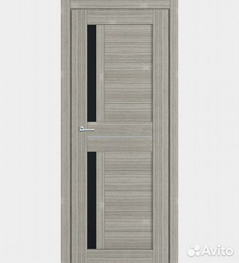 Двери межкомнатные Экошпон со стеклом комплект