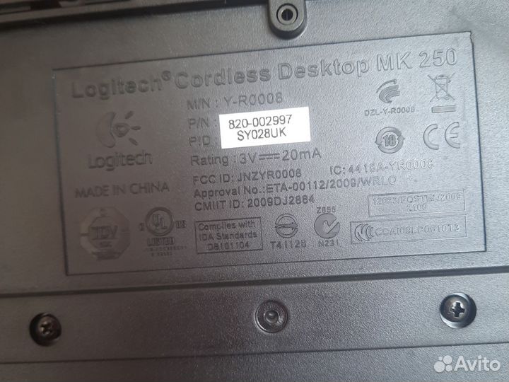 Клавиатура беспроводная logitech без USB