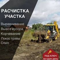 Спилы дерева,расчистка участка,планировка