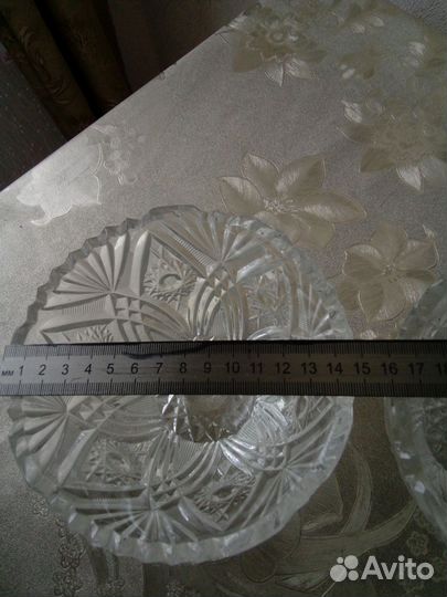 Хрустальная салатница СССР