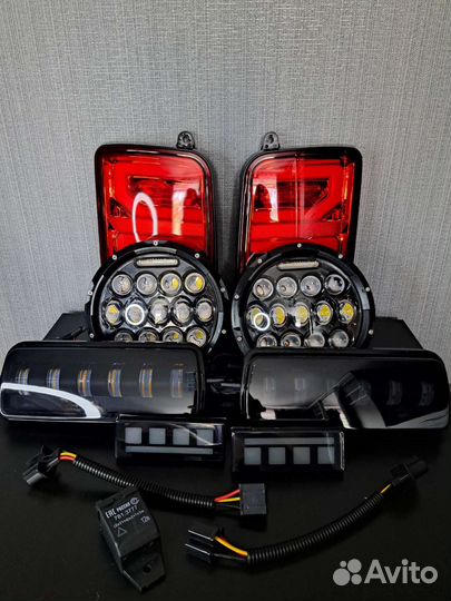 Комплект светодиодной оптики на Ниву