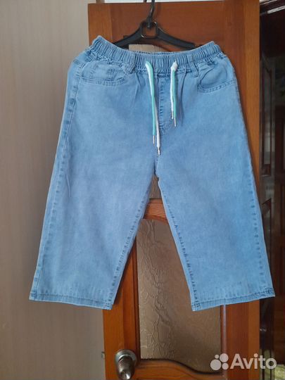 Капри джинсовые