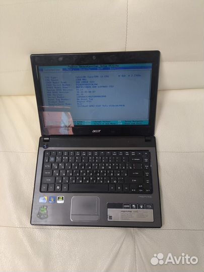 Acer 4741g, SSD 256gb + core I3 + Geforce 310