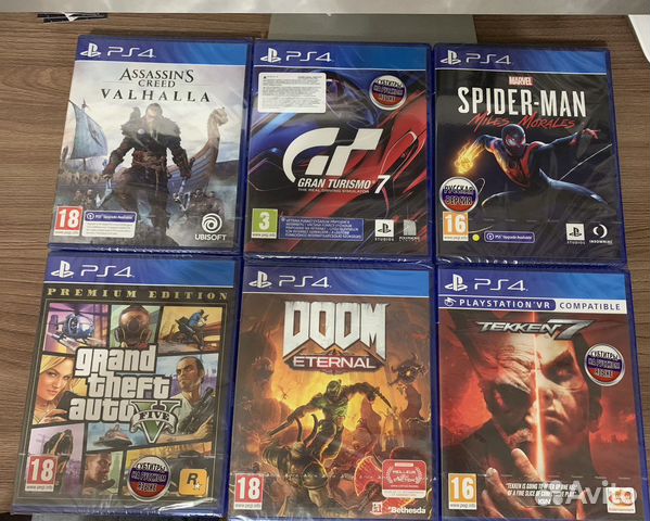 Игры (диски) на sony playstation 4 (ps4)