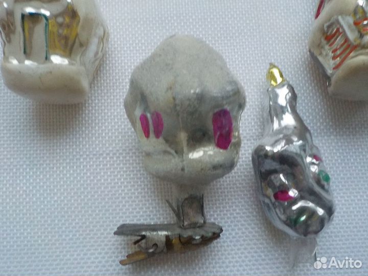 Елочные игрушки СССР избушки теремок домик в лесу