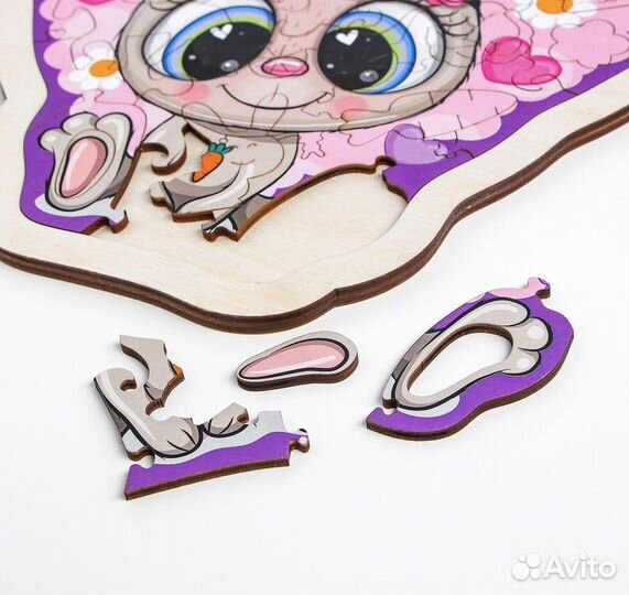 Деревянные пазлы новые символ нового года