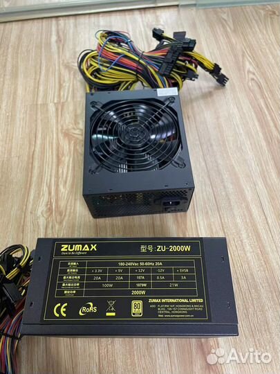 Блок питания zumax 2000W