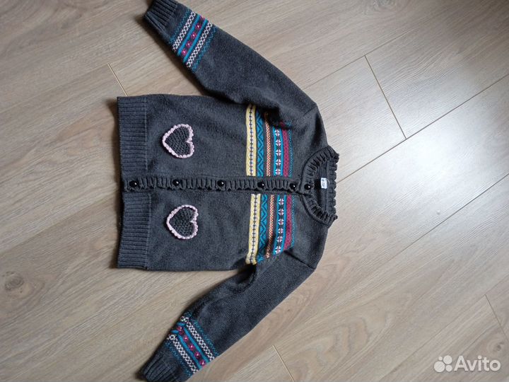 Мягкая теплая кофточка на 3-5 лет