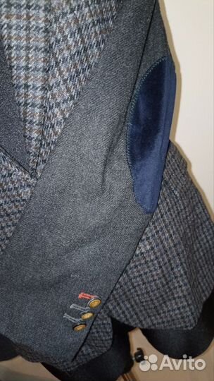 Винтажный пиджак Zara m шерсть