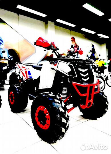 Детский квадроцикл 125 кубов Grizlik A125 красный