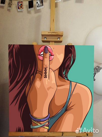 Картина девушка загадка