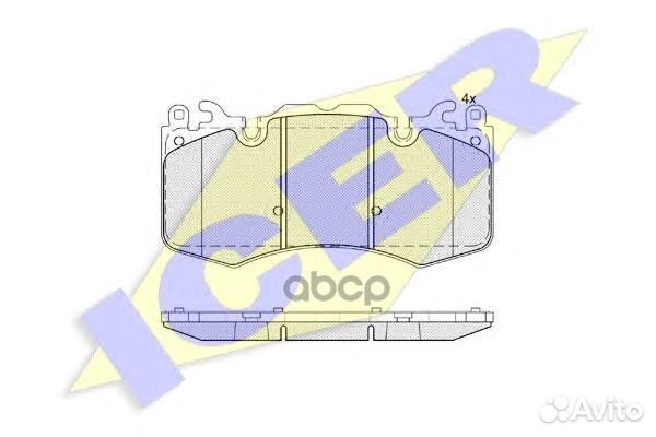 Колодки тормозные Range Rover Sport 5.0 09- пер