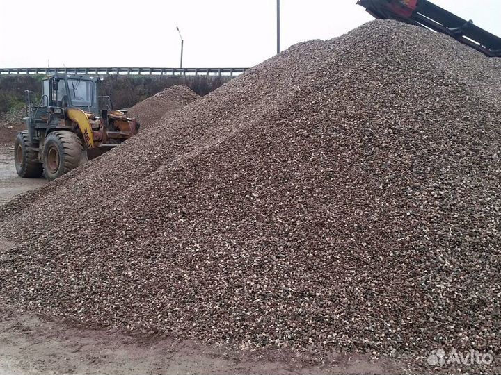 Щебень \ Земля белый от 3кубов