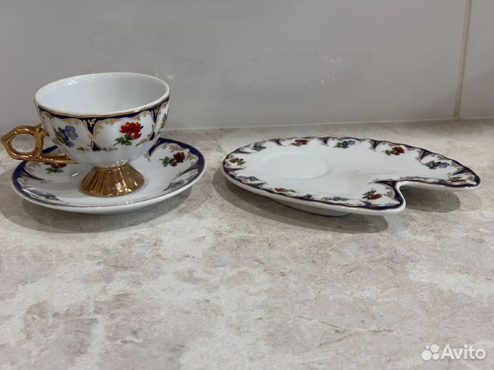 Кофей ная пара. Блюдце. Япония