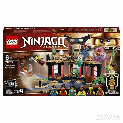 Lego Ninjago Лего 71735 Турнир стихий, новый
