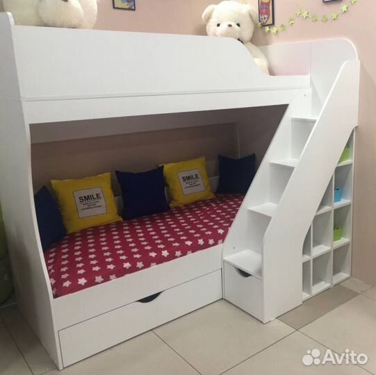 Двухъярусная кровать детская 80х180