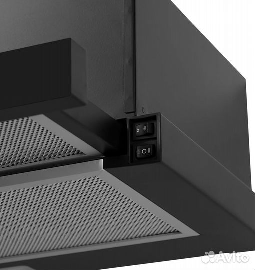 Встраиваемая кухонная вытяжка LEX hubble 600 black