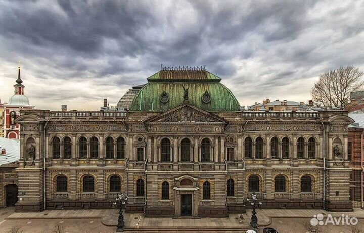 Редкий.медный фрачник ри.училище б-на а.л.штиглица