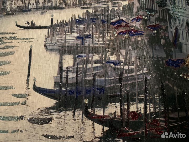 Картина Гранд канал 50х100(холст, Графис)