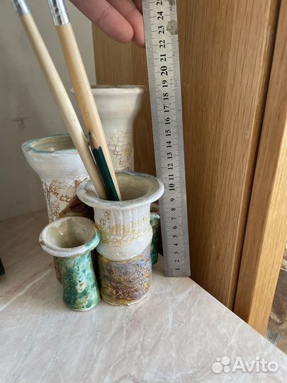 Керамическая подставка для канцелярии