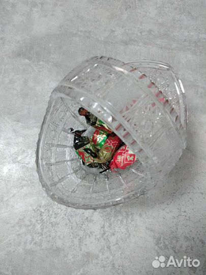 Хрустальная ваза,Богемия,1970- 1979гг