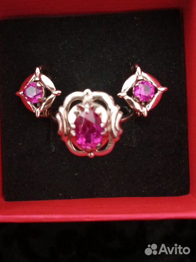 Серебряное кольцо СССР винтаж 875 пробы