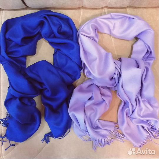 Новые лёгкие шарфики и тёплые палантины