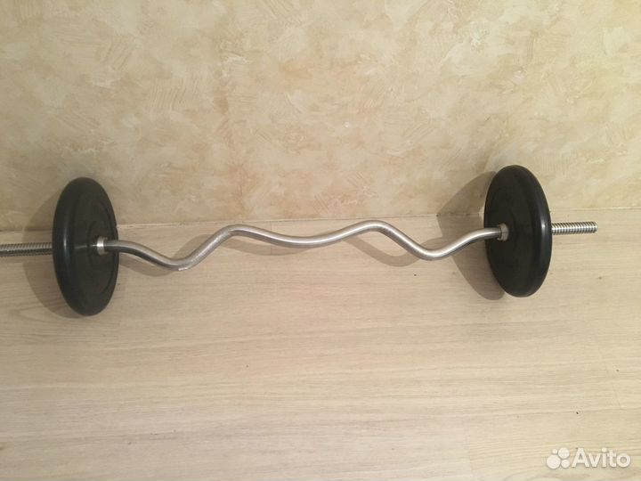 Штанга 24,5кг (w-гриф, 2х10кг)