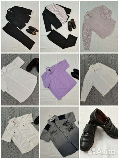 Школьные костюмы, брюки, рубашки